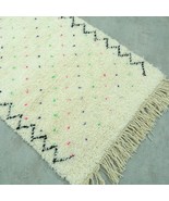 Color Polka Dots Rug Moroccan Runner Handmade Berber Area Wool Runner Ru... - £232.79 GBP