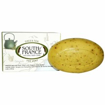 South Of France French Milled Natural Bar Soap Green Tea, 6 Oz - £7.43 GBP