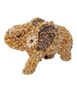 Vintage Seashell Folk Art Elephant w/ Curled Trunk Figure Home Decor 7&quot; ... - $17.44 CAD