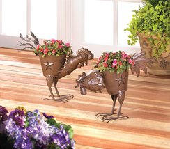 PECKING ROOSTER PLANTER - £28.24 GBP