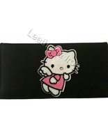 New Hello Kitty Design Leather Checkbook Cover - £17.58 GBP