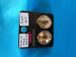 Paparazzi Earrings (new) Movie Star Sparkle/ Gold 9120 - $8.61
