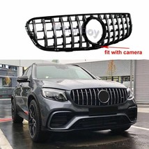 GT GTR Grill Grille for Mercedes Benz GLC class W253 GLC300 GLC350 16-18 Silver - $123.32