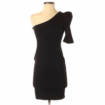 Zara black one shoulder knit dress medium - £13.33 GBP