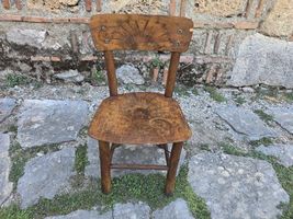 Mid century wooden chair, vintage child chair, antique wooden child chair - $130.00