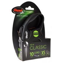 Flexi New Classic Retractable 10’ Cord Leash - Black - XSmall - £13.34 GBP