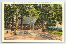 Postcard Greenville South Carolina Bath House Paris Mountain State Park - £3.66 GBP