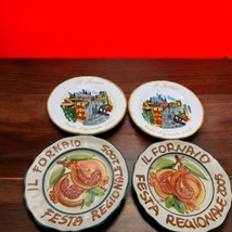 Lot Of 4 Prodotto Vietrese Italy Hand Painted Fornaio Ceramic Dinner Pla... - £40.71 GBP