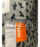 Brand New IKEA HASTHAGE 51x67 &quot; Gray Black Throw 205.492.77 - £36.87 GBP