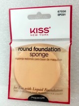 KISS NEW YORK ROUND FOUNDATION SPONGE FOR USE WITH LIQUID FOUNDATION SPO01 - £1.09 GBP