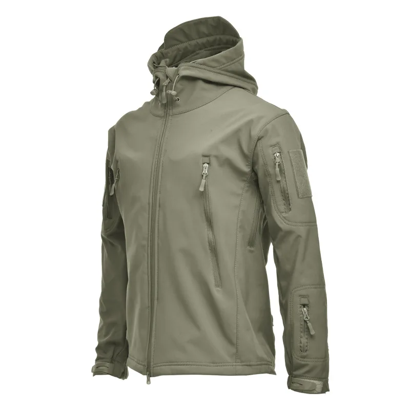  Skin Soft Jacket Mens Outdoor Hi Waterproof  Jacket  Windbreaker Army Combat Ho - £133.75 GBP