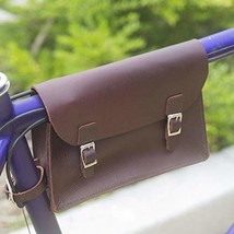 London Craftwork Frame Bag for Bicycle Genuine Leather Wine Brown Cherry S-FRA-C - £29.29 GBP