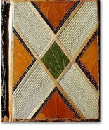 Leaf Notebook Journal Hand Crafted Bali Geometric Design Natural Leaves NEW - £9.74 GBP