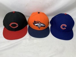 Chicago Cubs Cincinnati Reds MLB Denver Broncos NFL Hat 7 1/2  New Era 3... - £13.28 GBP