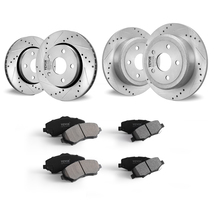 VEVOR Front and Rear Brake Kit Compatible with 2007-2017 Jeep Wrangler, ... - $187.99