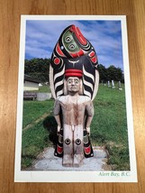 Vintage Postcard, Totem Pole, Halibut Man, Alert Bay, British Columbia C... - £3.79 GBP