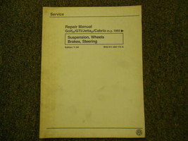 1993 94 95 96 Vw Golf Gti Jetta Cabrio Brakes Steering Service Repair Manual Oem - £7.82 GBP