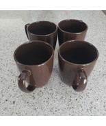 Corelle Rola by Corning 4 Brown Coffee Mugs 12 oz Cup Lot Discontinued - €21,23 EUR