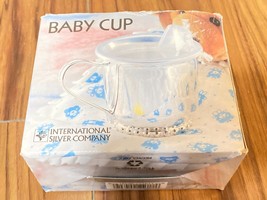 Vtg Silver Plated International Silver Company Baby Training Cup w/ Lid new - $7.60