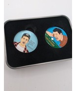 Happy Gilmore 2 Golf Ball Markers W Magnetic Hat Clip Funny! - $14.47