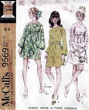 Misses' DRESSES Vintage 1968 McCall's Pattern 9569 Size 12 - £9.59 GBP
