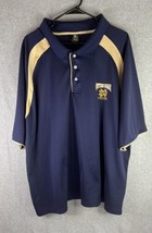 Vintage Starter Notre Dame Polo Shirt Men’s Size 3XL Quarter Button Gold... - $30.66