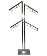 Two Way Dbl Upright Handbag Rack 4 16" Square Tube WF Arms - €59,62 EUR
