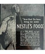 Nestle Food Company 1900s Victorian Advertisement Stork And Baby Milk DW... - $55.76 CAD
