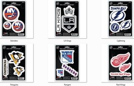 NHL Decals Set of 3 Sheet is 5 1/2&quot; x 8&quot; by Team ProMark -Select- Team Below - £7.82 GBP+