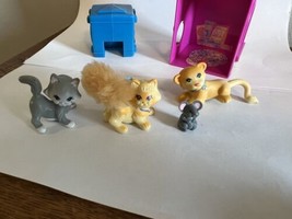 Rare Vtg Kenner LPS 1994 Purry Kittens Playtime Condo Kitty Cat Mouse figures - £31.34 GBP