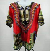 The African Heritage Pullover Shirt Dashiki Free Size OSFA Short Sleeve - £41.63 GBP