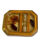 Vintage Resin Paperweight Soap Dish Bathroom  Timer Fall Foliage Leaves ... - £10.10 GBP