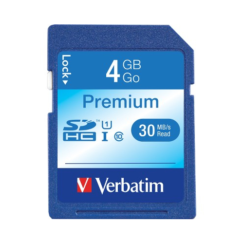 Verbatim 96171 4GB SDHC CARD CLASS 10 SECURE DIGITAL HIGH CAPACITY - $33.18