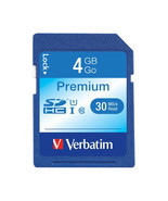Verbatim 96171 4GB SDHC CARD CLASS 10 SECURE DIGITAL HIGH CAPACITY - $618.20 MXN