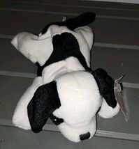1980s Big Dogs Sportswear Beanie Saint Bernard Plush Puppy Black &amp; White - $12.70 CAD