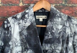 NEW Abandon Art to Wear Women&#39;s Monique Italian Lamb Leather Jacket M NWOT - £51.27 GBP