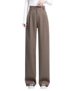 Betusline Womens Business Casual Wide Leg Long Dress Pants Brown Size Small - $510.02 MXN