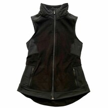 Women’s Athleta Black Fleece Vest Size Small - £19.58 GBP