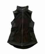 Women’s Athleta Black Fleece Vest Size Small - $470.27 MXN