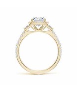 ANGARA Lab-Grown Diamond Side Stone Halo Ring in 14k Solid Gold (2.17 Ct... - £2,556.59 GBP