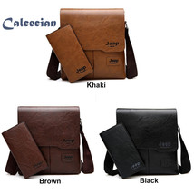 Uo man messenger bag 2 set men pu leather shoulder bags business crossbody casual bag 3 thumb200