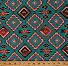 Cotton Southwestern Aztec Raindance Argyle Fabric Print by the Yard D366.46 - £10.41 GBP