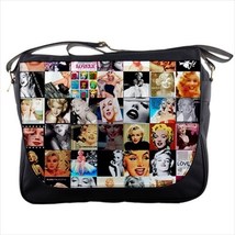New Marilyn Monroe Photo Collage Custom Print Messenger Bag L - £24.31 GBP