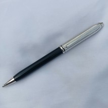 Cross Ball Pen Black Lacquer Townsend Barrel With Diamond Cut Rhodium Cap - $96.57
