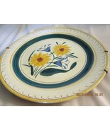 Stangl Garden Flower Chop Plate and Wire Plate Hanger - $89.65 CAD