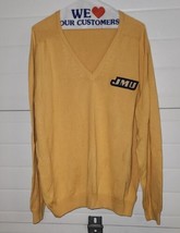 Mens Divots XL V Neck Pullover JMU James Madison University Sweater Yellow Golf - £28.96 GBP