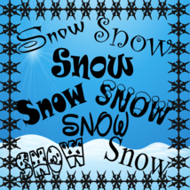 Snow-Digital ClipArt-Fonts-Art Clip-Gift Tag-T shirt-Jewelry-Notebook-Ho... - $93.67 MXN