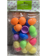 Mini Plastic Refillable Easter Eggs (24 Pack) Colors- - $10.00