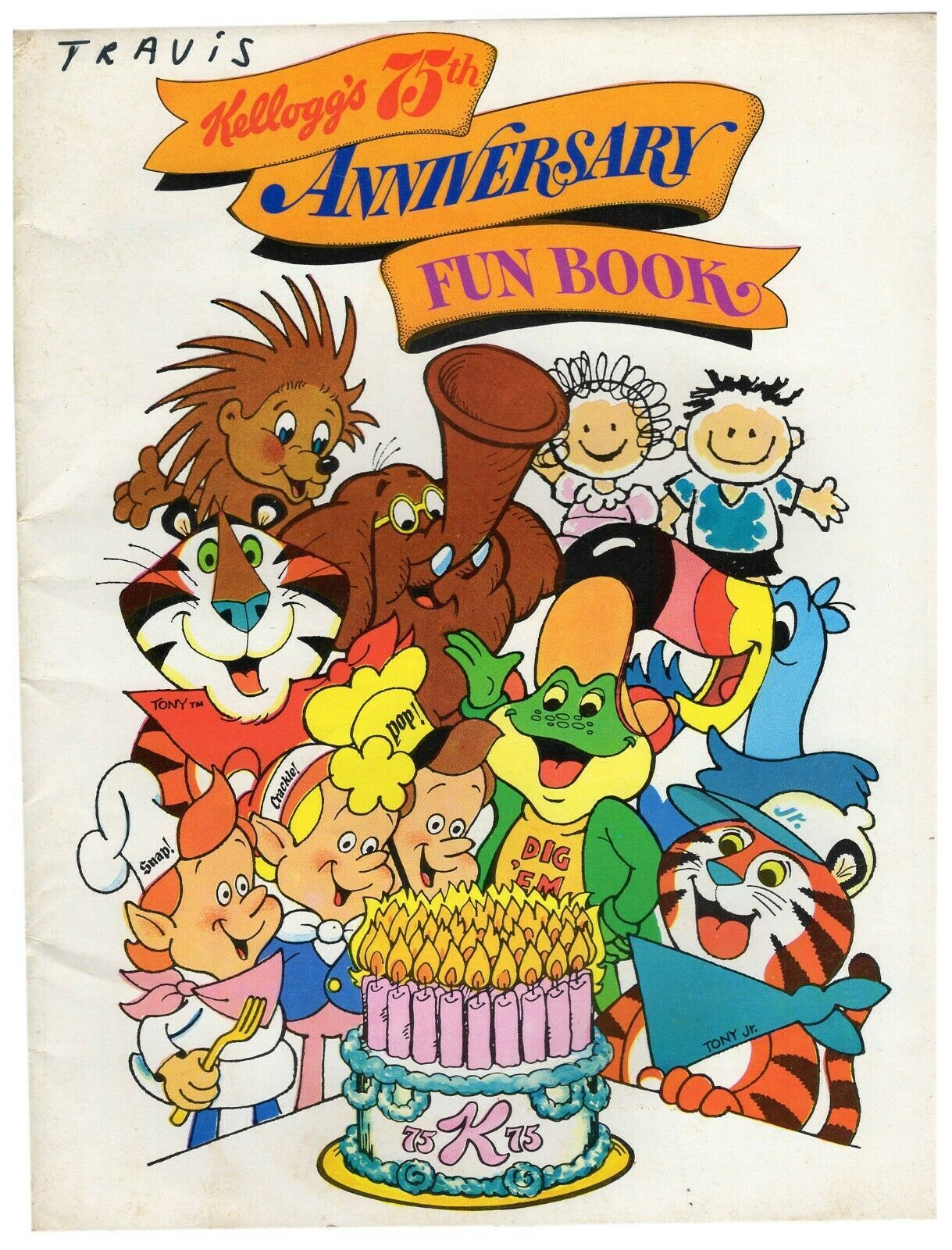 Primary image for 1980 Kellogg's 75th Anniversary Fun Book Tony Tiger Snap Crackle Pop Minor Use