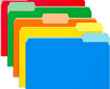 File Folders - Colored File Folders Letter Size, 15 Packs 1/3 Cut Tab Fi... - $15.94